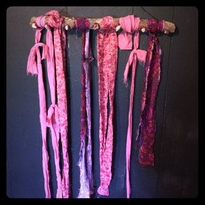 Boho gypsy decor with real aquamarine stones